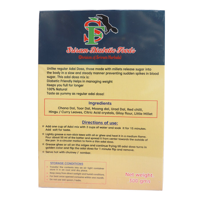 Low GI Diabetic Food Adai Dosa Flour Mix Manufacturers in Arima