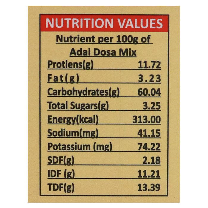 Low GI Diabetic Food Adai Dosa Flour Mix Manufacturers in Arima
