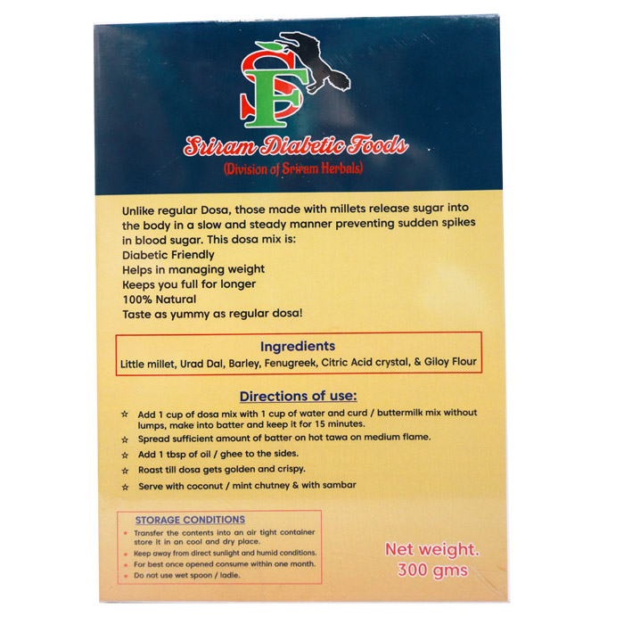 Low GI Diabetic Food Plain Dosa Flour Mix Manufacturers in Arima