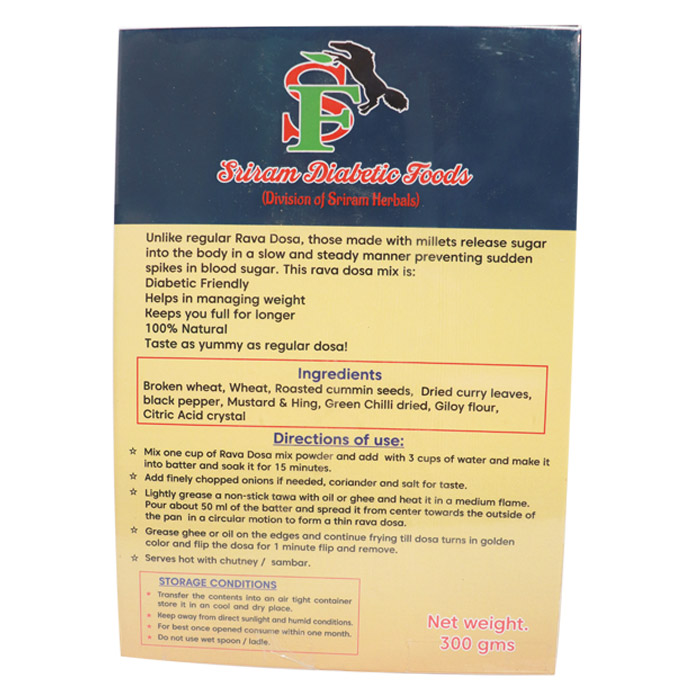 Low GI Diabetic Food Rava Dosa Flour Mix Manufacturers in Arima