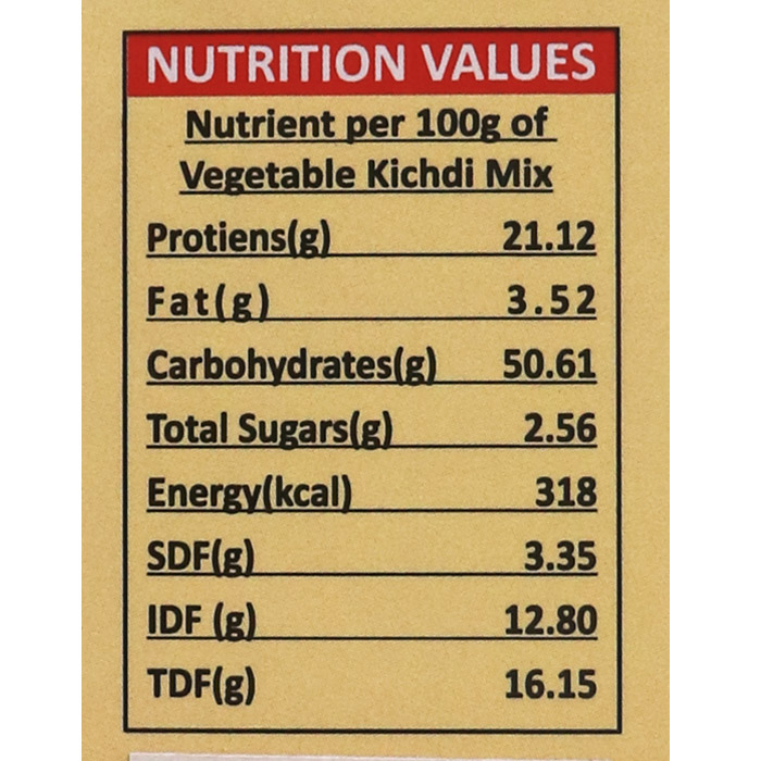 Low GI Diabetic Vegetable Khichdi Mix Manufacturers in Arima