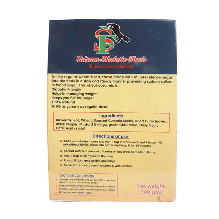 Low GI Diabetic Food Wheat Dosa Flour Mix Manufacturers in Arima