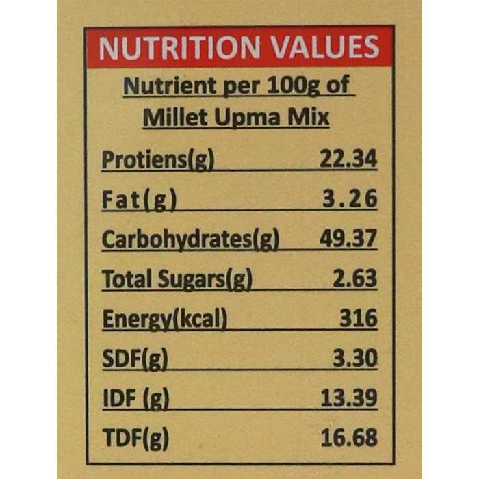 Low GI Diabetic Millet Upma Mix Manufacturers in Arima